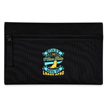 I Have Plans With My Lhasa Apso - Pencil Case - black - Front