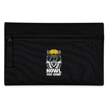Cool Wolf Graphic avec lunettes de soleil et casquette – Howl - Trousse - noir - Devant
