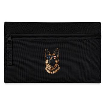 Berger allemand cool avec des lunettes de soleil américaines - Trousse - noir - Devant