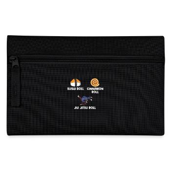 Rouleau de Sushi Rouleau de Cannelle Rouleau de Jiu Jitsu Humour pour - Trousse - noir - Devant