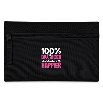 100 Divorced Couldn't Divorce Happier - Pencil Case - black - Front