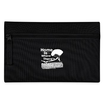 Parachuting Home Is Where There's Parachuting - Pencil Case - black - Front
