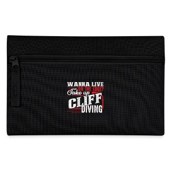 Cliff Diving Cliff Diving Extreme Sport - Pencil Case - black - Front