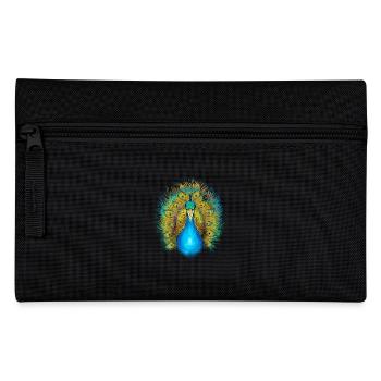 Majestic peacock with magnificent colors in - Pencil Case - black - Front
