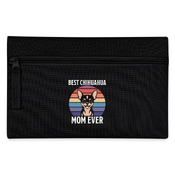 Chihuahua Spruch Mama Lustiges Chihuahua Geschenk - Federtasche - Schwarz - Vorne