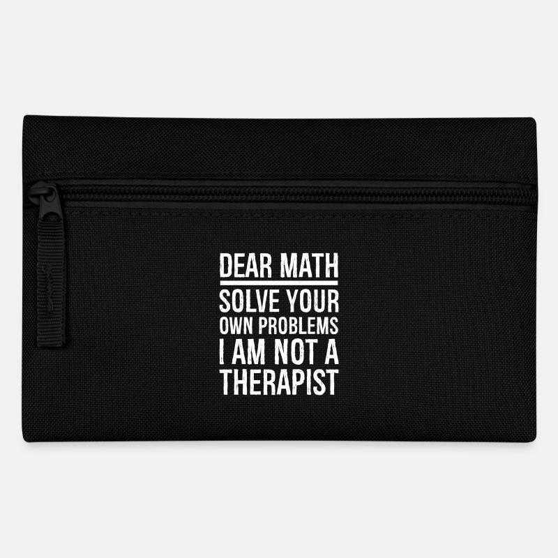 Cher Math Chemise drôle - Trousse - noir