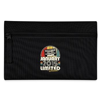 Legendary since January 2015 vintage birthday - Pencil Case - black - Front