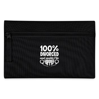 Divorced couldn't be a happier divorce - Pencil Case - black - Front