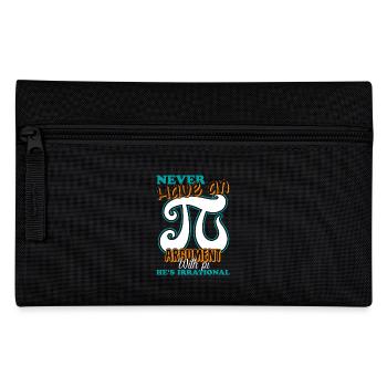 Pi Day Never Argument With Pi - Pencil Case - black - Front