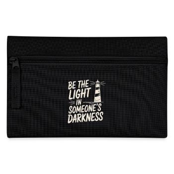 Lighthouse Motivational Saying - Positive Thinking - Pencil Case - black - Front