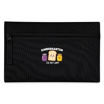 Funny Kindergarten Design – Breakfast Outfit - Pencil Case - black - Front