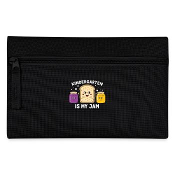 Funny Kindergarten Design – Breakfast Outfit - Pencil Case - black - Front