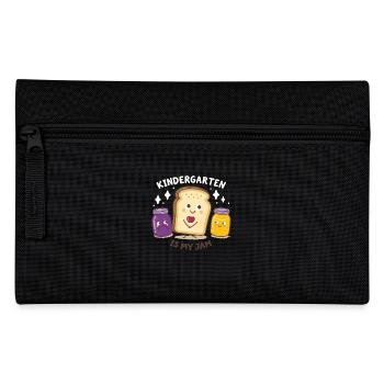 Funny Kindergarten Design – Breakfast Outfit - Pencil Case - black - Front