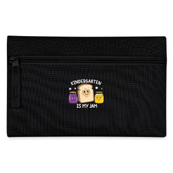 Funny Kindergarten Design – Breakfast Outfit - Pencil Case - black - Front