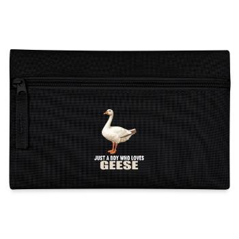 geese goose - Pencil Case - black - Front