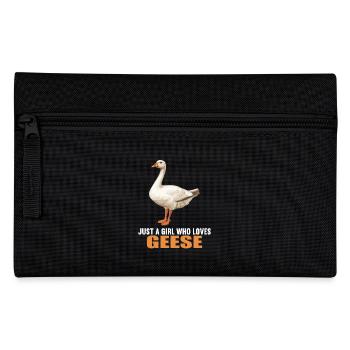 geese goose - Pencil Case - black - Front