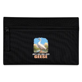 geese goose - Pencil Case - black - Front
