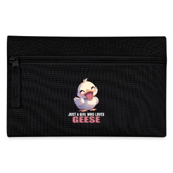geese goose - Pencil Case - black - Front