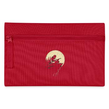 Guitariste au clair de lune sur des rochers - Trousse - rouge - Devant