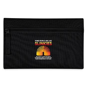 Some People Are Like Slinkies - Smile Stairs - Pencil Case - black - Front