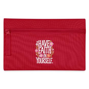 Have faith in yourself - Pencil Case - red - Front