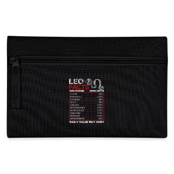 Leo Facts Shirts Funny Sign Of Zodiac - Pencil Case - black - Front