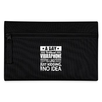 Vibraphone A day without Vibraphone - Pencil Case - black - Front