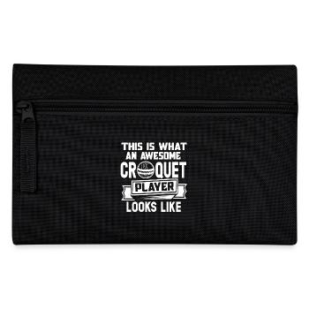 Croquet Awesome Croquet Player Looks Like - Pencil Case - black - Front