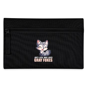 Gray foxes Gray fox - Pencil Case - black - Front
