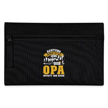Opi ACHTUNG ERHEBEN SIE SICH OPA BETRITT DEN RAUM - Federtasche - Schwarz - Vorne