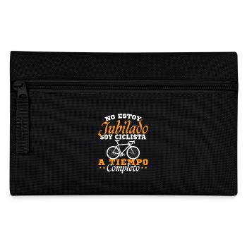 Ich bin Vollzeit-Radfahrer - Federtasche - Schwarz - Vorne