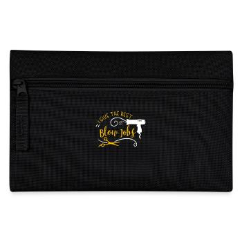 Hairdresser: I give the best hair dryer jobs - Pencil Case - black - Front