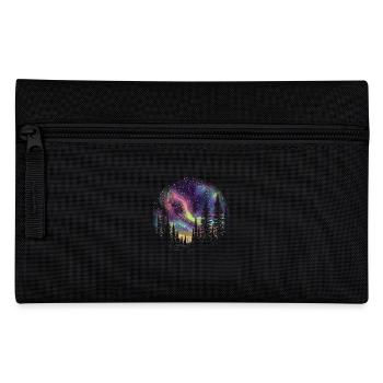 Mystical Northern Lights in the Forest: Dreamlike Skies - Pencil Case - black - Front