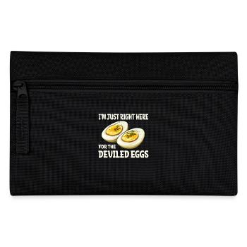 I'm just here for the devil's eggs statement - Pencil Case - black - Front