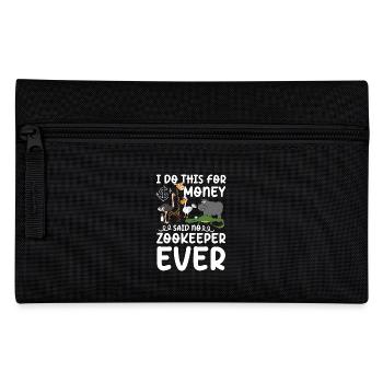 I Do This For Money Said No Zookeeper Ever - Federtasche - Schwarz - Vorne