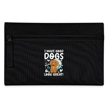 I Make Good Dogs Look Great für einen Hundfriseur - Federtasche - Schwarz - Vorne