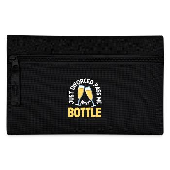 Just Divorced Pass Me That Bottle Scheidung - Federtasche - Schwarz - Vorne