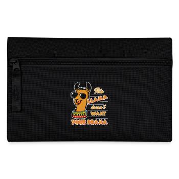 This Llama Doesn't Want Your Drama - Pencil Case - black - Front