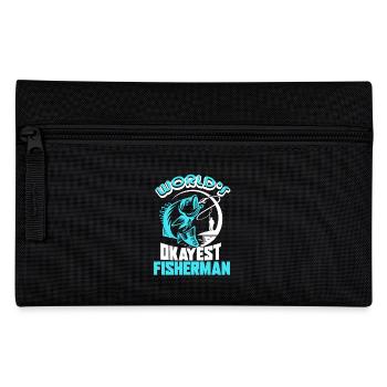 Fisherman World's Okayest Fisherman - Pencil Case - black - Front