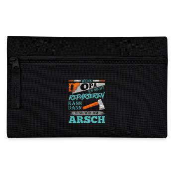 Großvater WENN OPA ES NICHT REPARIEREN KANN - Federtasche - Schwarz - Vorne