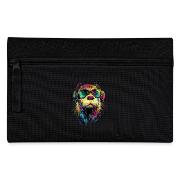 Otter Sea Otter Otter Marten Love Cute Otter - Pencil Case - black - Front