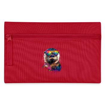 Otter Sea Otter Otter Marten Love Cute Otter - Pencil Case - red - Front