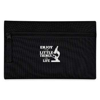 Enjoy the Little Things in Life Microscope - Pencil Case - black - Front