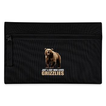 grizzly bears Grizzly bear - Pencil Case - black - Front