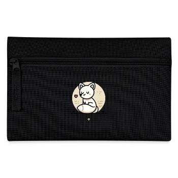 Der freundliche Liebe Fuchs mit Herz - Federtasche - Schwarz - Vorne