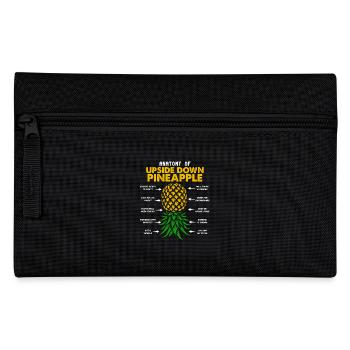 Anatomy of the inverted pineapple always ready for - Pencil Case - black - Front