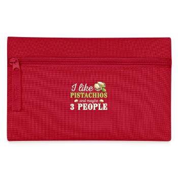 J’aime les pistaches et peut-être 3 personnes - Trousse - rouge - Devant