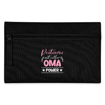 RENTNERIN MIT VOLLER OMA POWER Lustiges - Federtasche - Schwarz - Vorne