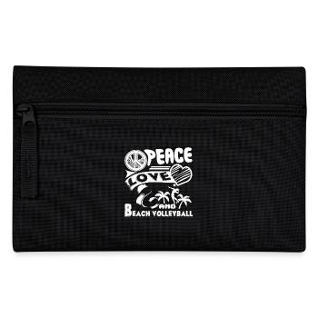 Beach volleyball Peace Love Beach volleyball - Pencil Case - black - Front
