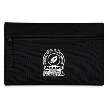 Football Fall Means Football - Pencil Case - black - Front